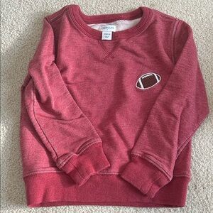 Crewcuts Kids Maroon Football Sweatshirt